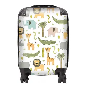 Cute Safari Animals Suitcase - Small