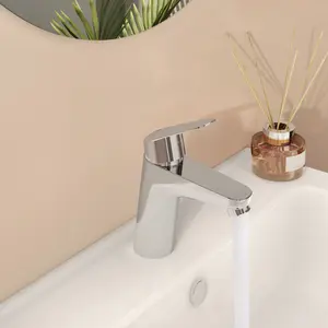 VitrA Flow Line Chrome Round Basin Mixer