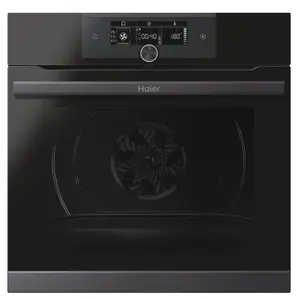 Haier Series 4 HWO60SM5F8BH Built-in Pyrolytic Single Pyrolytic Oven - Gloss black