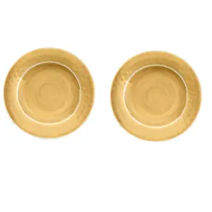 Purely Home Crackle Gold Melamine Side Plates - Set of 2