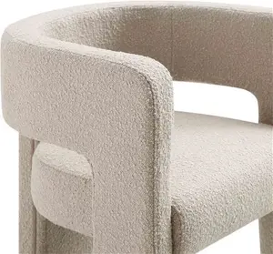 Greenwich Light Taupe Boucle Dining Chair - Dining Room Chairs - Dining Table Chairs - Daals - Dining Chairs