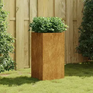 Berkfield Planter 40x40x80 cm Corten Steel