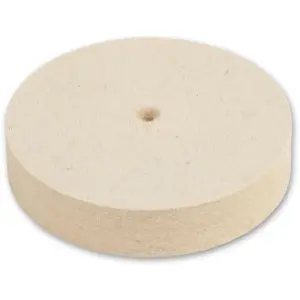 Axminster Professional Twist & Fix 100mm Felt Wheel - Med