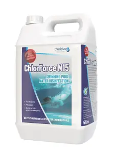 Liquid Chlorine ChlorForce M15 - for Swimming Pools 5 Litres