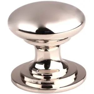 Victorian Tiered Door Knob - 32mm Polished Nickel Cabinet Pull Handle Round Rose