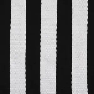 Outdoor Area Rug 140 x 200 cm Black and White TAVAS