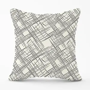 Monochrome Distressted Pattern Outdoor Cushion 45cm x 45cm