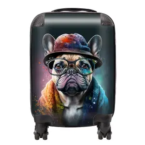 French Bulldog Dog Splashart Suitcase - Mini Cabin