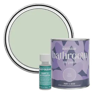 Rust-Oleum Laurel Green Matt Bathroom Tile Paint 750ml