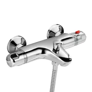 Nes Home Modern Wall Mounted Thermostatic Bath Shower Mixer Tap