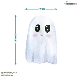 Cute White Ghosts Window Sticker Pack