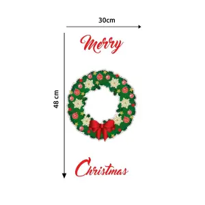 Walplus Christmas greeting Garland Wall Stickers Decals Bedroom Home Decorations