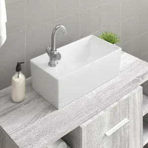 Sink Basin Faucet Ceramic Square(not for individual sales / blocked all in blockcades)