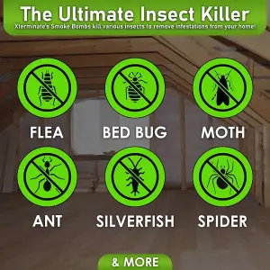 Xterminate Insect Bed Bug Killer Control Kill Treatment Kit 2 Fumers