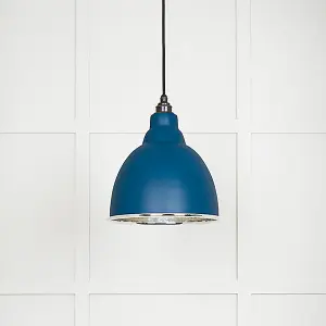 Hammered Nickel Brindley Pendant in Upstream