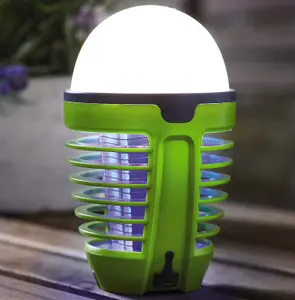 Rechargeable Fly Killer Mosquito & Light - 13cm Freestanding or Hanging Indoor Outdoor Insect Bug Zapper