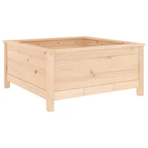 Berkfield Garden Planter 82.5x82.5x39 cm Solid Wood Pine