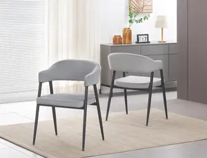 Mia Set of 2 Dining Chairs - Grey