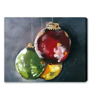 Ornaments - Wrapped Canvas Painting 76.2cm H x 91.44cm W x 3.81cm D