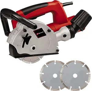 Einhell Wall Liner Chaser 125mm 1320W Includes 2x Diamond Cutting Discs And Carry Case Drag Cut Softstart - TC-MA 1300