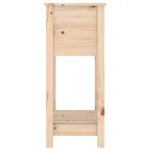 Berkfield Planter with Shelf 54x34.5x81 cm Solid Wood Pine