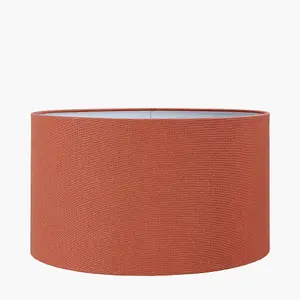 35cm Terracotta Cylinder Table Lampshade Drum Lamp Shade