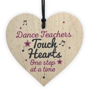 Red Ocean Gifts For Her Handmade Wooden Heart Thank You Dance Teacher Gift Birthday Friendship Sign