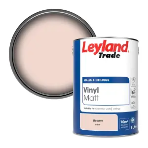 Leyland Trade Vinyl Matt Walls & Ceilings Emulsion Paint Blossom (04E49) 5L