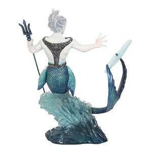 Anne Stokes Water Elemental Wizard Collectable Figurine Blue/White (One Size)