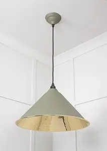 Smooth Brass Hockley Pendant in Tump