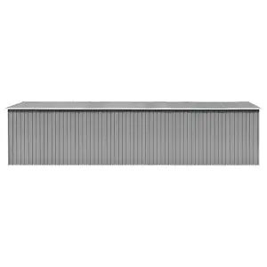 Berkfield Garden Shed Grey 257x779x181 cm Galvanised steel