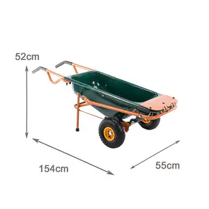 7 in 1 Multi-Functional Wheelbarrow, Handtruck & Garden Trolley Cart