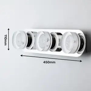 Bubble Effect 3x5W LED Bathroom Wall Light