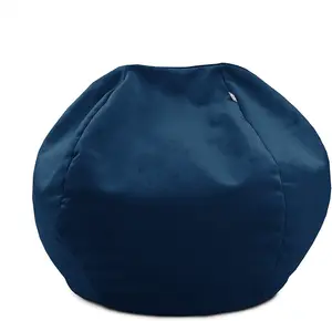 rucomfy Velvet Kids Slouchbag Beanbag - Peacock Blue