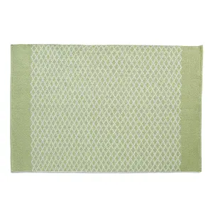 Woven Indoor Outdoor Washable Trellis Reversible Rug Green - 120cm x 170cm