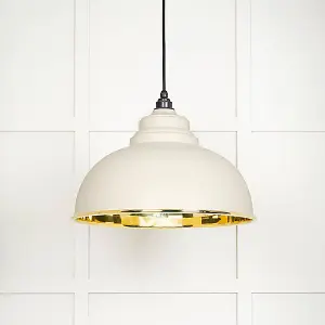 Smooth Brass Harborne Pendant in Teasel