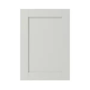 GoodHome Alpinia Matt ivory wood effect Shaker Highline Cabinet door (W)500mm (H)715mm (T)18mm