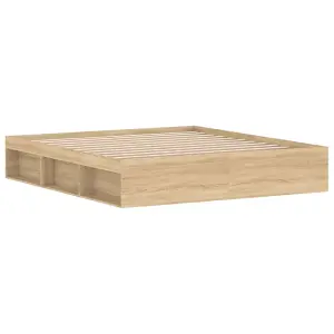 Berkfield Bed Frame Sonoma Oak 180x200 cm Super King Size