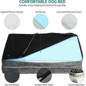 Nylon Pet Bed 22cm H x 135cm W x 107cm D