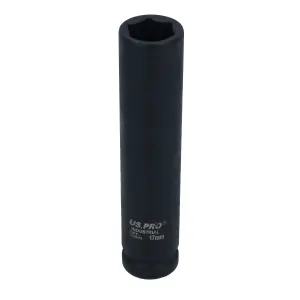 17mm Extra Deep Long Metric MM Impact Socket 1/2" Drive 6 Sided Single Hex