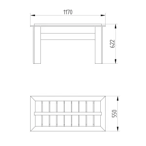 Forest Garden Grow bag Tray 550mm