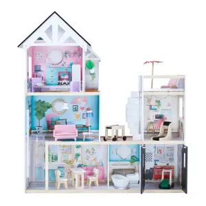 Teamson Kids by Teamson Kids 3-Story Dreamland Dollhouse with Elevator