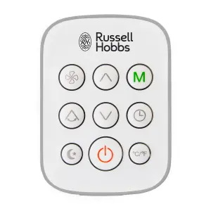 Russell Hobbs Air Conditioner and Dehumidifier 2 in 1 Portable 9000 BTU White RHPAC4002