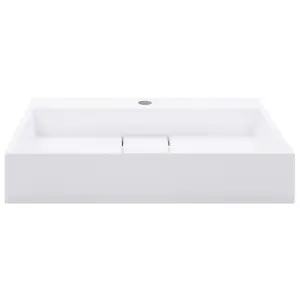 Berkfield Wash Basin 60x38x11 cm Mineral Cast/Marble Cast White