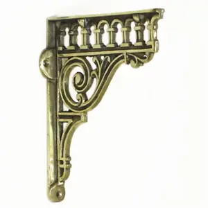 Castelion Single Solid Brass Classical Shelf Bracket