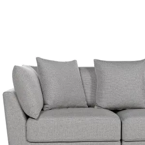 3 Seater Fabric Sofa Light Grey SIGTUNA