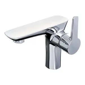 Jakarta Polished Chrome Deck-mounted Basin Mono Mixer Tap