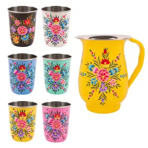 BillyCan - Picnic Jug Set - 300ml  - Buttercup Jug - Multicolour - 7pc