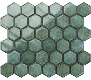 Mosaic sheet in ceramic on net 323mm x 277mm - Nori Hive