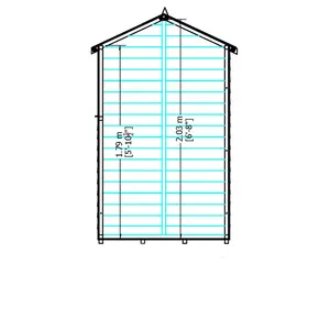 6 ft. W x 4 ft. D Garden Shed